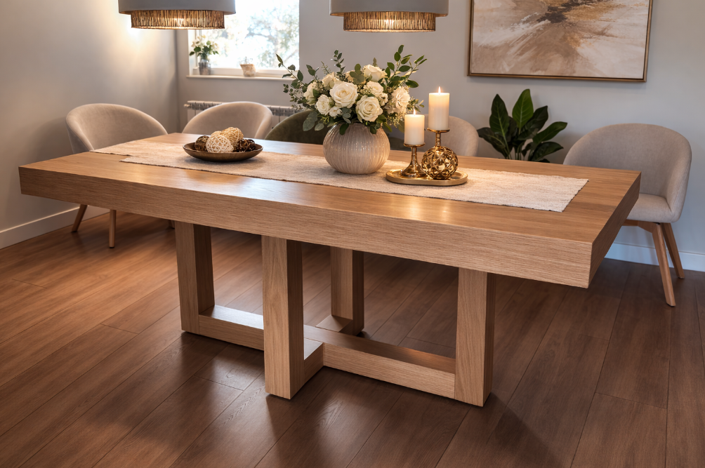 Mesa de madera extensible a medida