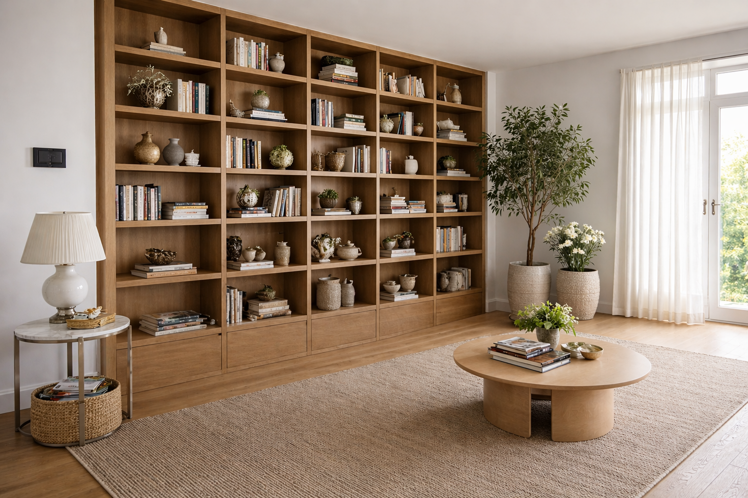 Libreria de madera para libros